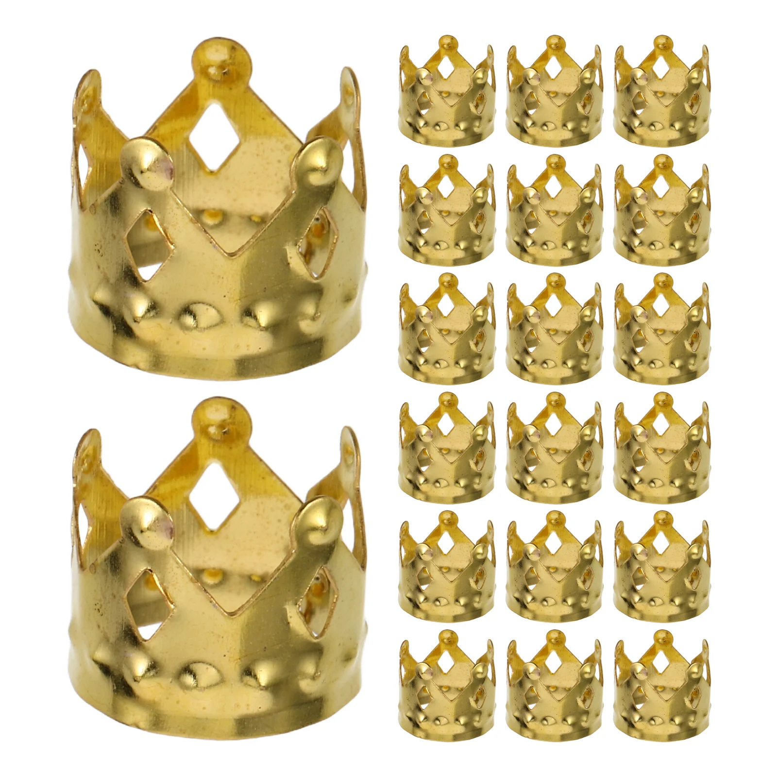 

100Pcs Golden Dreadlock Hair Beads Metal Braids Cuffs Clips for Stylish Braid and Twist Decorations Dreadlock Hair Accessories