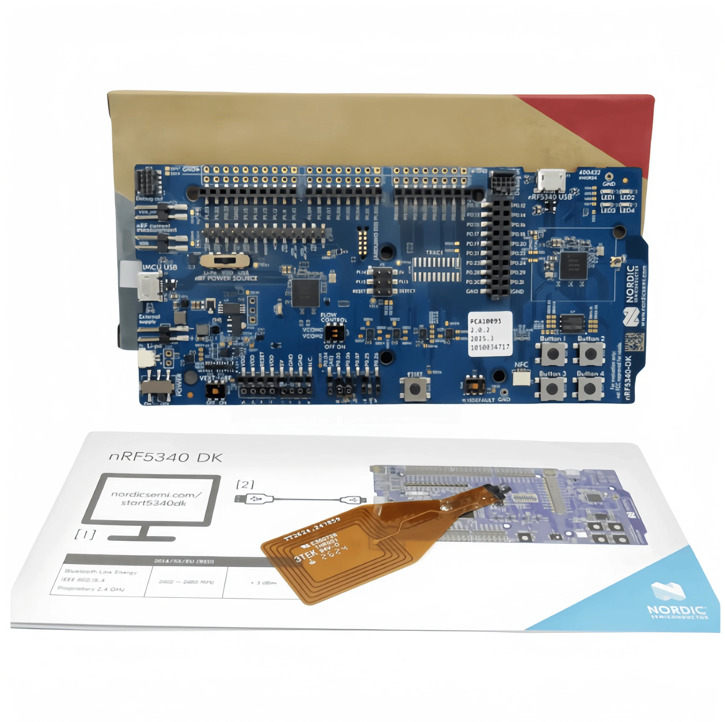 nRF5340-DK Nordic Bluetooth 5.2 NFC PCA10095 Development Kit