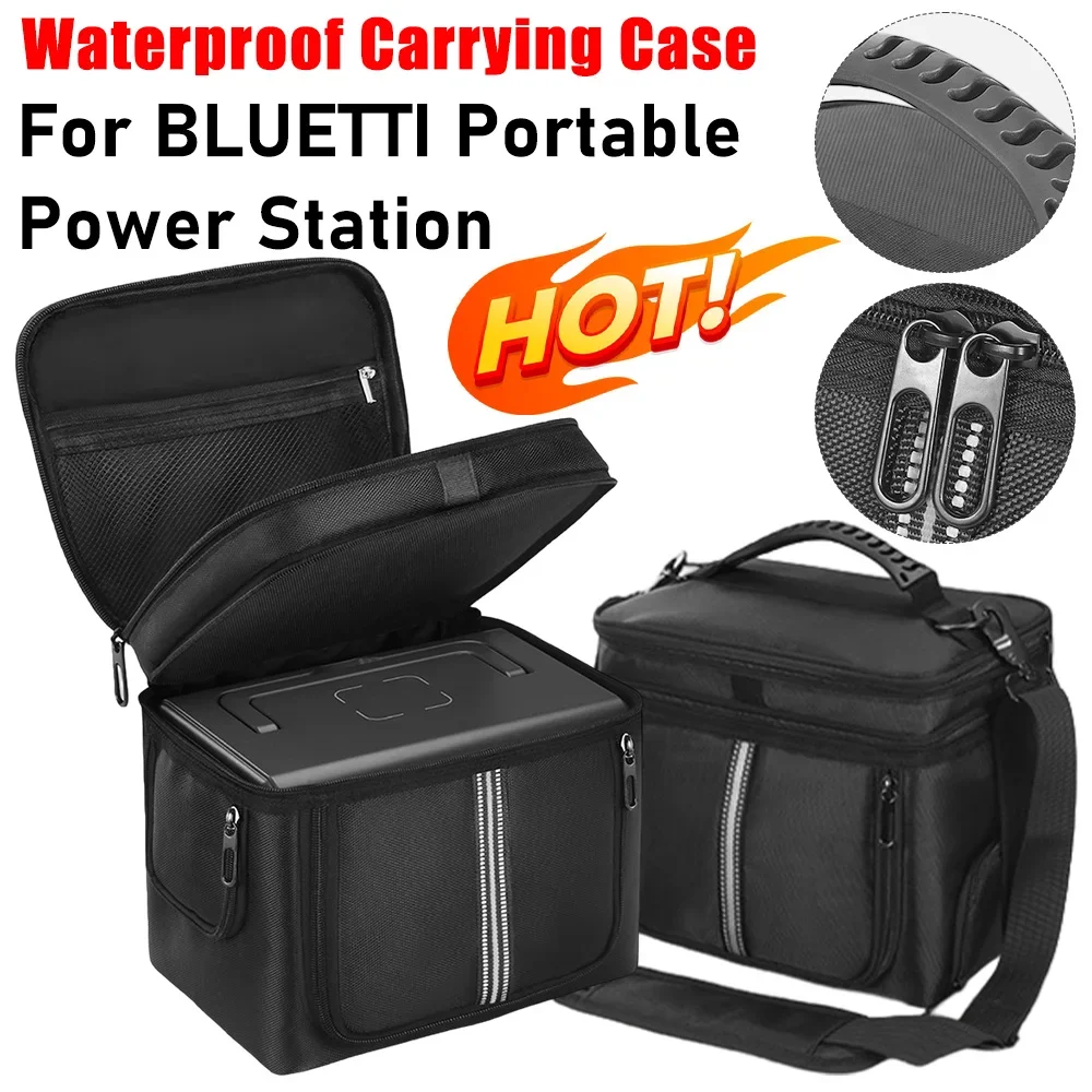 حقيبة حمل مقاومة للماء لمحطة الطاقة المحمولة BLUETTI مولد الطاقة الشمسية EB3A 268Wh LiFePO4 بطارية احتياطية حقيبة تخزين السفر