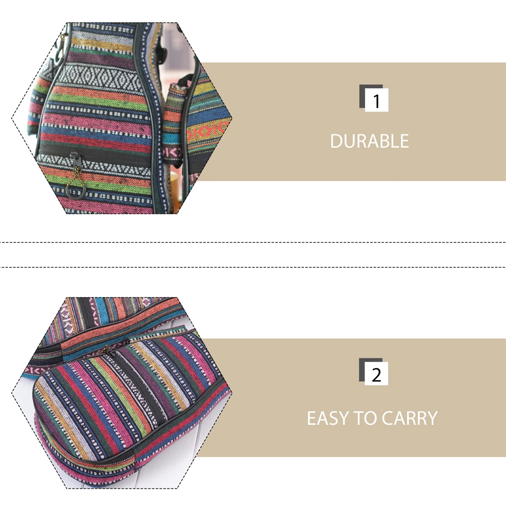 

Ukulele Bag Storage Padded Case Fold Outdoor Backpack Polyester Soprano Container Concert