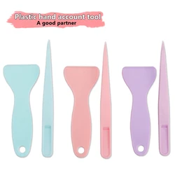 1Set Cute Tweezers Scrapbook Sticker Hand Account Tools Plastic Tweezers Scraper Multi-tool Stationery DIY Junk Journal Album