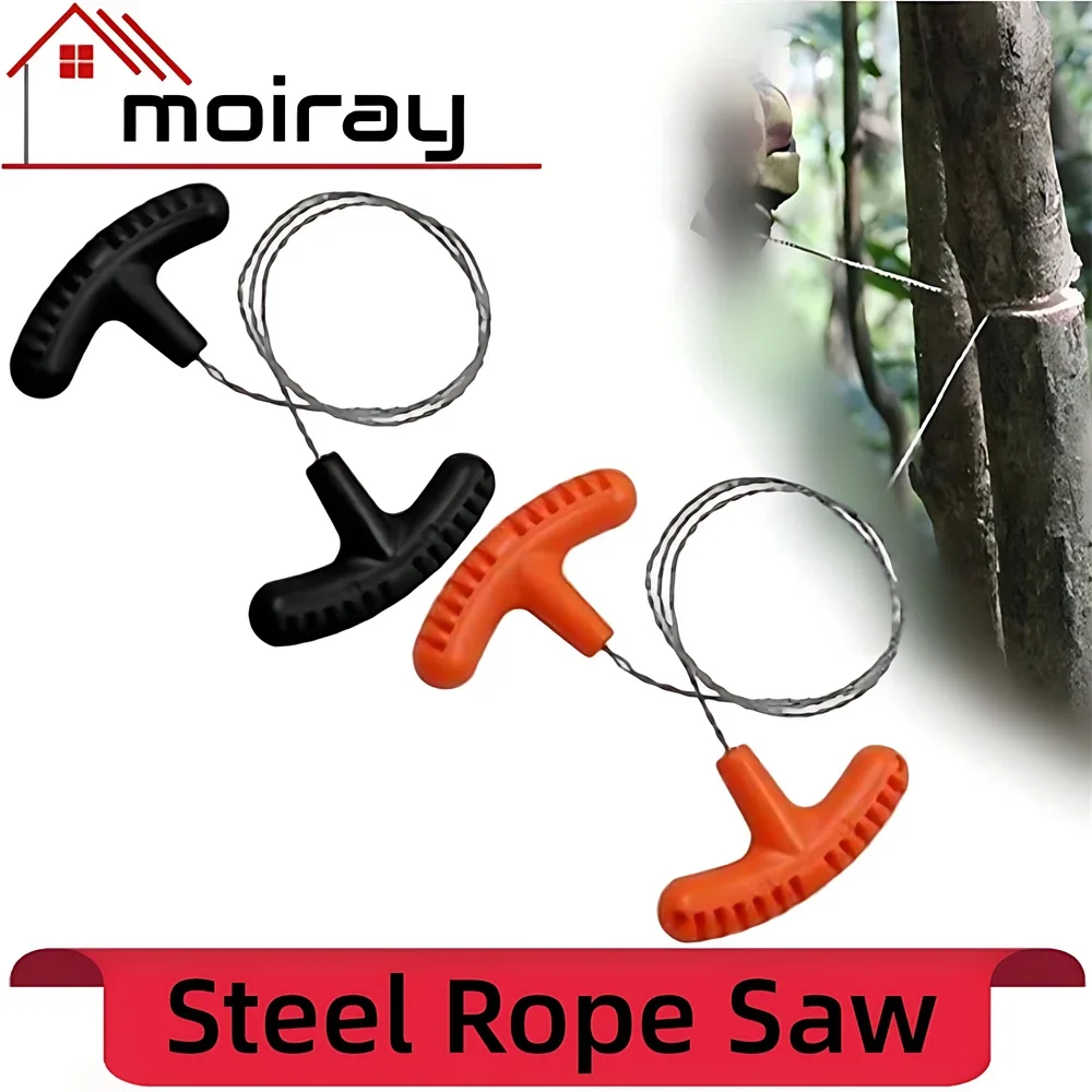 1/2PCS Stainless Steel Wire Saw Cutting Rope Chain Equipment for Emergency Travel Camping Hiking Outdoor Survive Pruning Tools