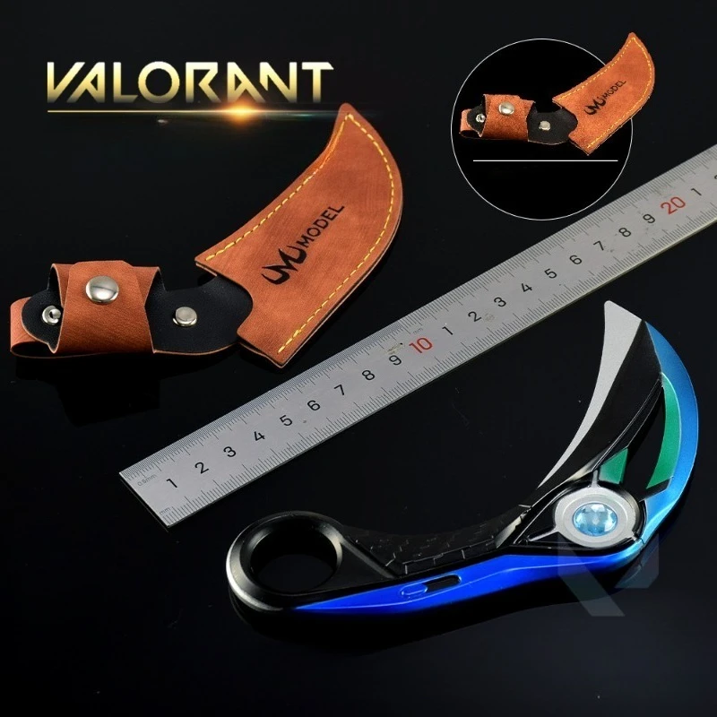 Ion 2.0 Karambit Valorant 16 cm Wapen Melee Game Perifere Draaibare Mes Ongesneden Blade Wapen Model Zwaard Geschenken Speelgoed collectie