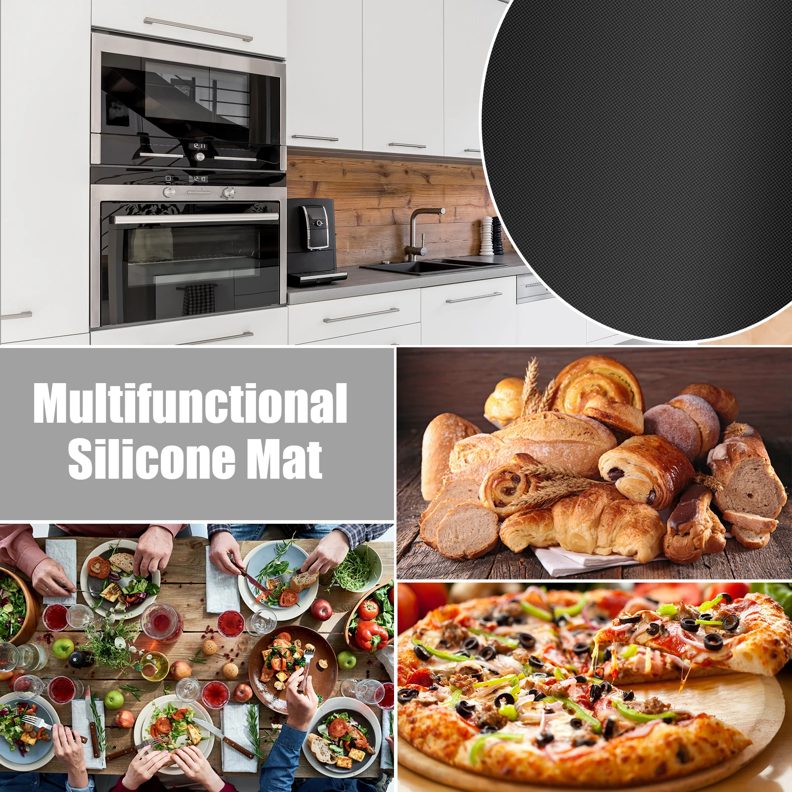 Induction Cooker Cover Silicone Induction Hob Protector Mat Large Nonstick Electric Stove Cover Mat Multipurpose Stove Top Pad