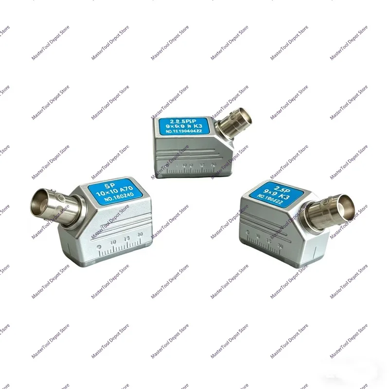 NDT Angle Probe Transducer 10x10 4MHz Suitable for 2.5P/4P/5P A45 A60 A70 Model K1 K2 K3 Ultrasonic Probe Transducer