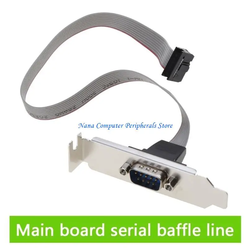 F68C DB9 RS232 COM Conncetor Cable Computer 9pin Serial Port Chassis Baffle Extension