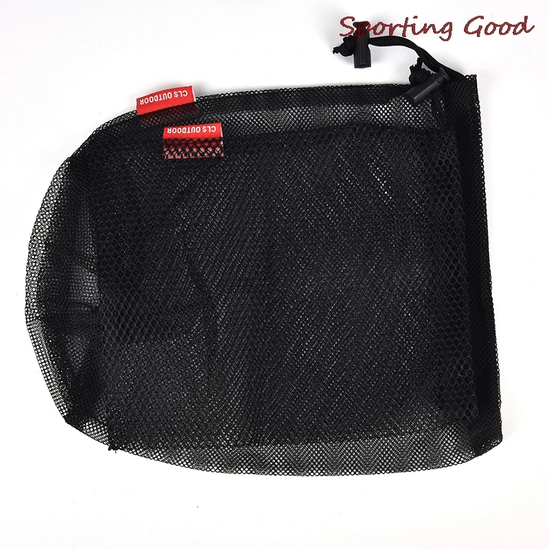 High Quality Nylon Mesh Drawstring Bag For Cutlery Bottle Pot Pan Kettle Mesh Storage Ditty Bag Travel Stuff Sack