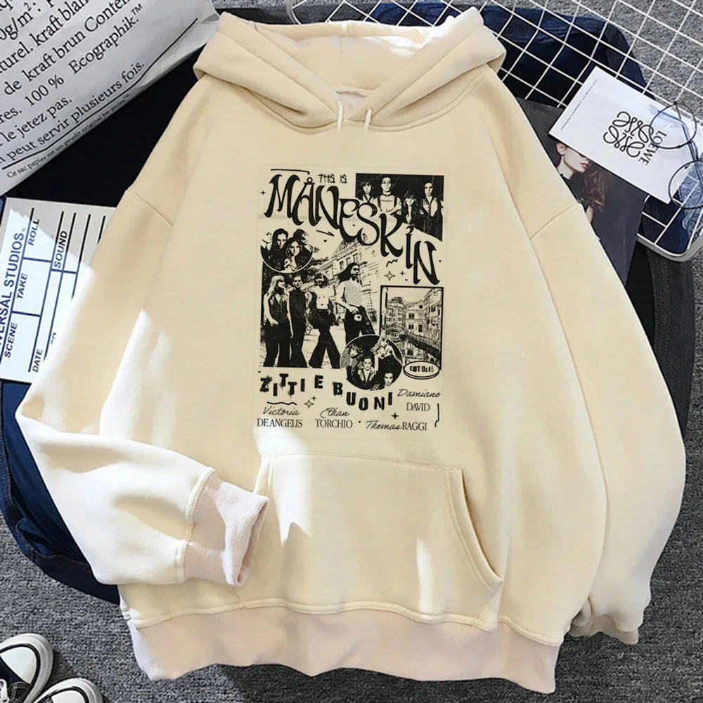 

Maneskin hoodies women harajuku y2k aesthetic gothic sweater female 90s sweater