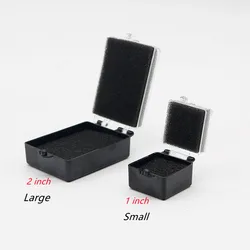 100/50Pcs Denture Storage Box Dental Implant Storage Box Plastic Tooth Box With Sponge Teeth Cleaning Tools Dentistry Materials