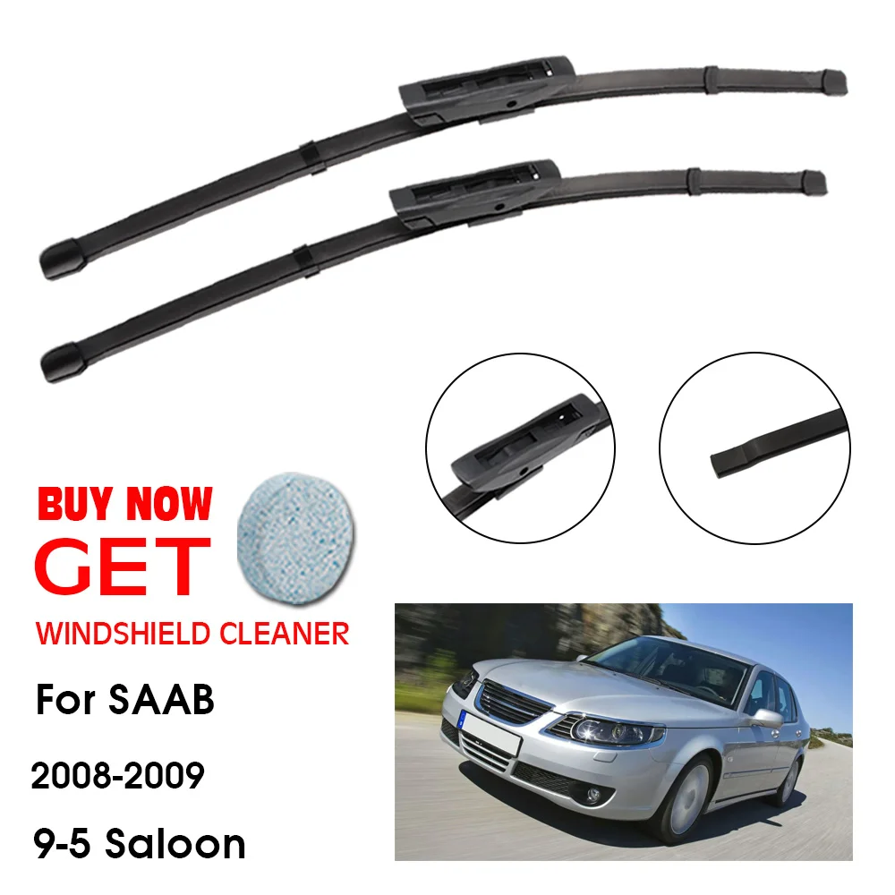 

Car Wiper Blade For SAAB 9-5 Saloon 24"+22" 2008-2009 Front Window Washer Windscreen Windshield Wipers Blades Accessories