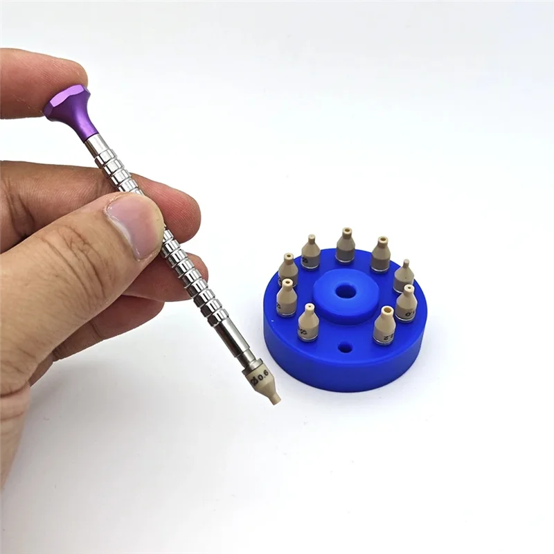 أدوات تركيب إصلاح الساعة مجموعة واحدة لأداة تركيب أيدي الساعة عالية الدقة 10 أحجام لضبط الضغط #6