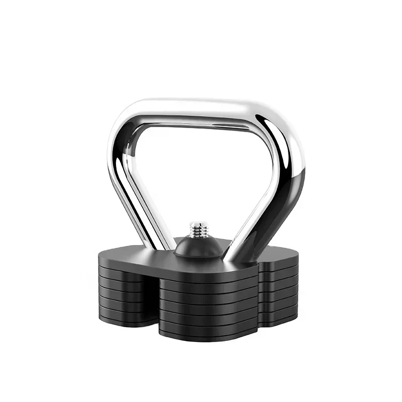 Stainless Steel Kettlebell Home Commercial Gym Equipment Adjustable Kettlebell Fast Adjust Kettlebell For Bodybuilding