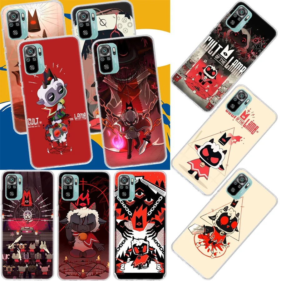 Game C-Cult Of The Lamb Phone Case For Xiaomi Redmi Note 13 Pro Plus 5G Cover 12 12C 10X 10C 10A 9 10 9T 9C 9A 8A 8 7A 7 6A 6 S2