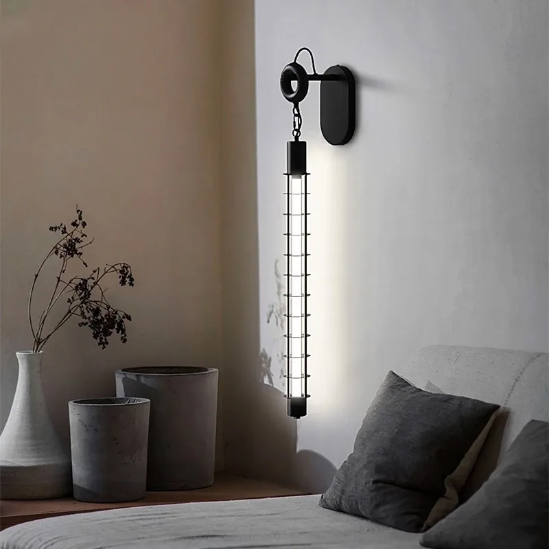Wall Lamp Bedroom Nordic Bedside lamp Living Room Lamp Minimalist TV Background Home Decoration Corridor Staircase Wall Led image 2