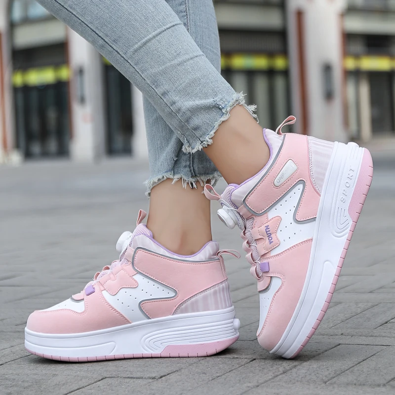 

Новые каблуки для мальчиков и взрослых: невидимые выдвижные 2-колесные роликовые коньки для студентов и детей.