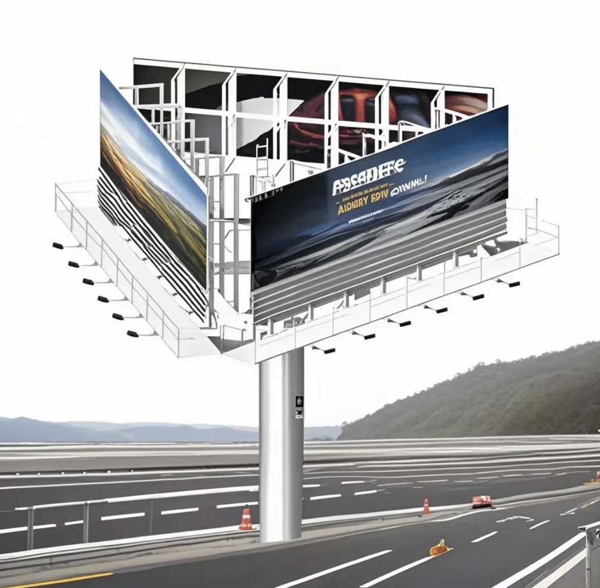 High Resolution P4 P6 P8 P10 Outdoor Stadium Waterproof LED Billboard Display HD Digital LED Billboard for Outdoor Advertising