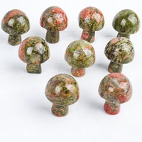 Gemstone Mini Mushroom Figurine Garden Decoration Crystal Mineral Craft Natural Stone Healing Specimen, meditation Home Decor 6