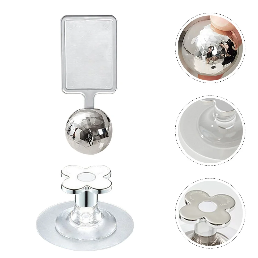 4 قطع من رافع غطاء المرحاض للحمام، مقبض مقعد المرحاض اللاصق، رافع غطاء مزخرف، سهل التركيب، صحي عالمي