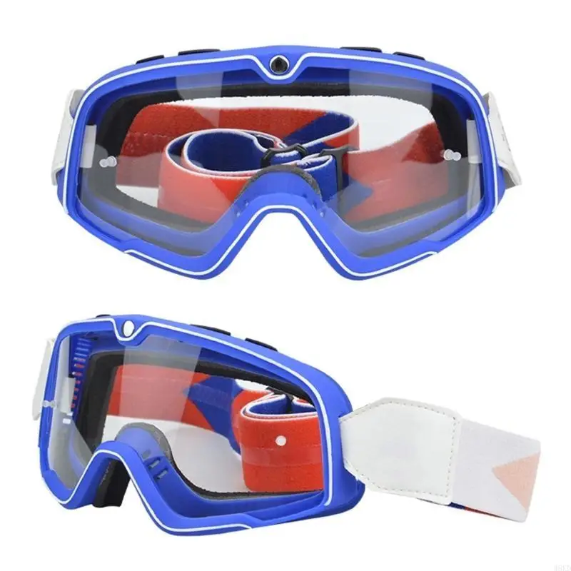 W8KD 오토바이 고글 성인 오토바이 바이커 안경 남성 여성 헬멧 선글라스