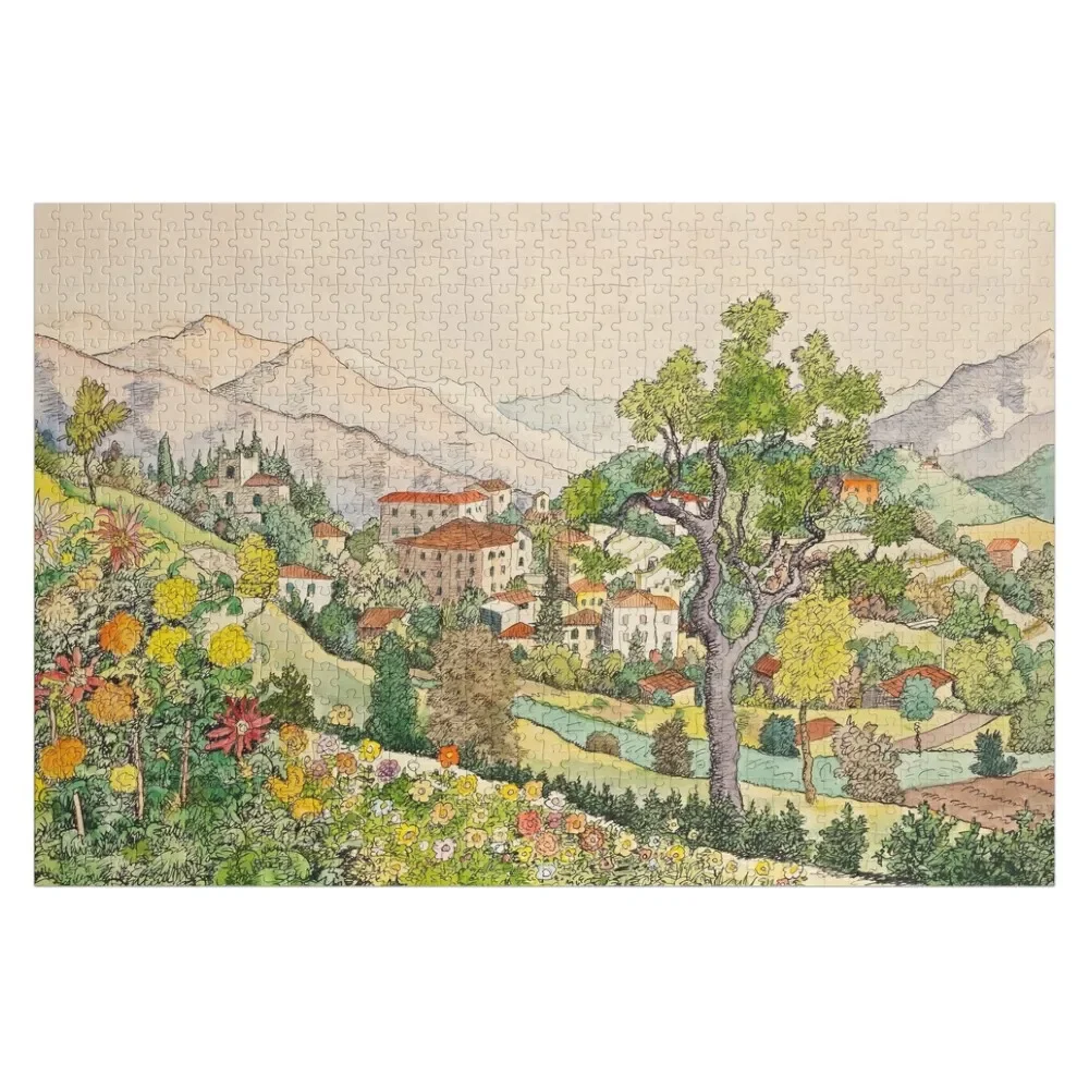 

Hermann Hesse - Montagnola (1933) Jigsaw Puzzle Works Of Art Personalized Gift Married Puzzle