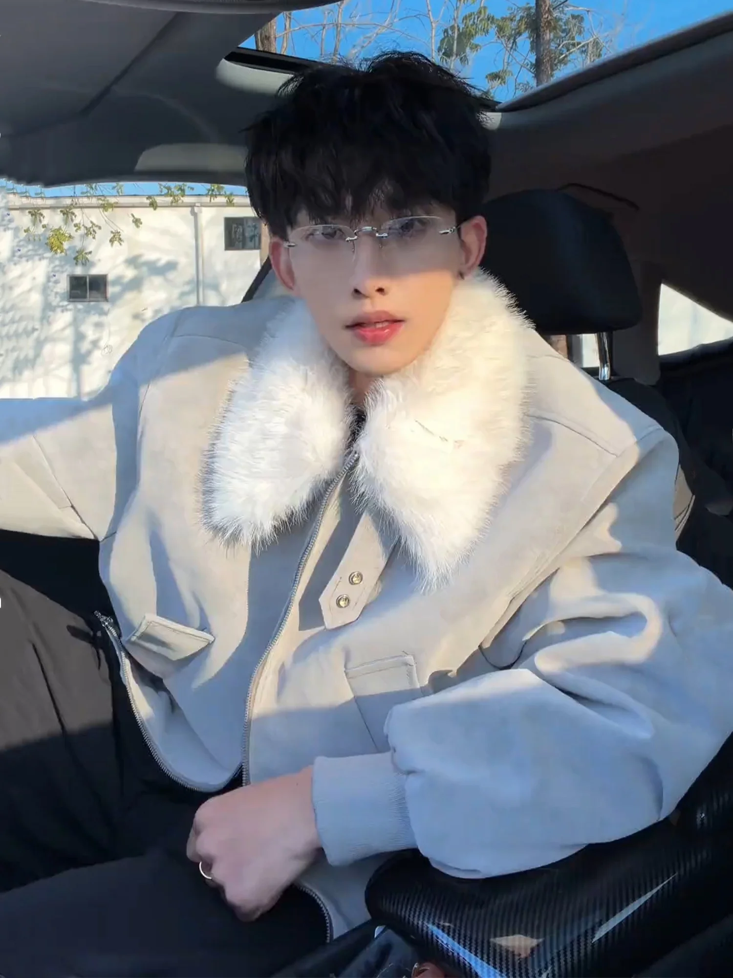 

Мужское зимнее теплое хлопковое пальто American High Street Thiened ort с меховым воротником, кожаное пальто Mountain Eagle, хлопковое пальто Cleanfit...