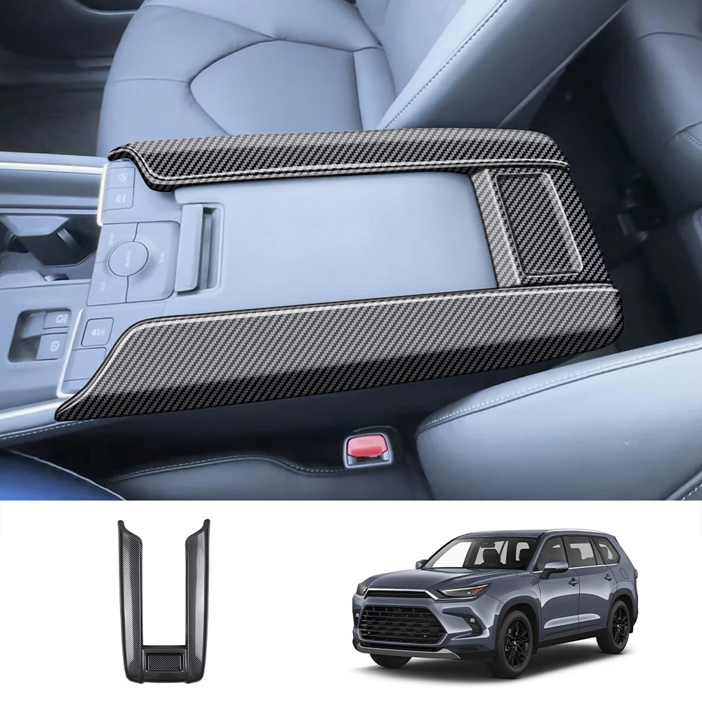 

Center Console Armrest Box Cover For Toyota Grand Highlander 2024 2025 ABS Anti-Scratch Armrest Protective Sticker Accessories