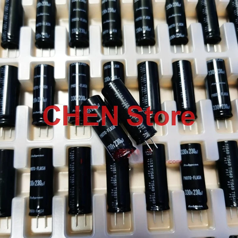 

2PCS/10PCS original RUBYCON FW 330V230UF 14X39.5mm PHOTO-Flash electrolytic capacitor 230UF 330V Free Shipping