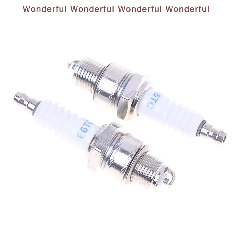 Motorcycle Moped Essential 1/3 pcs E6TC Spark Plug; Replacement Ignition Part