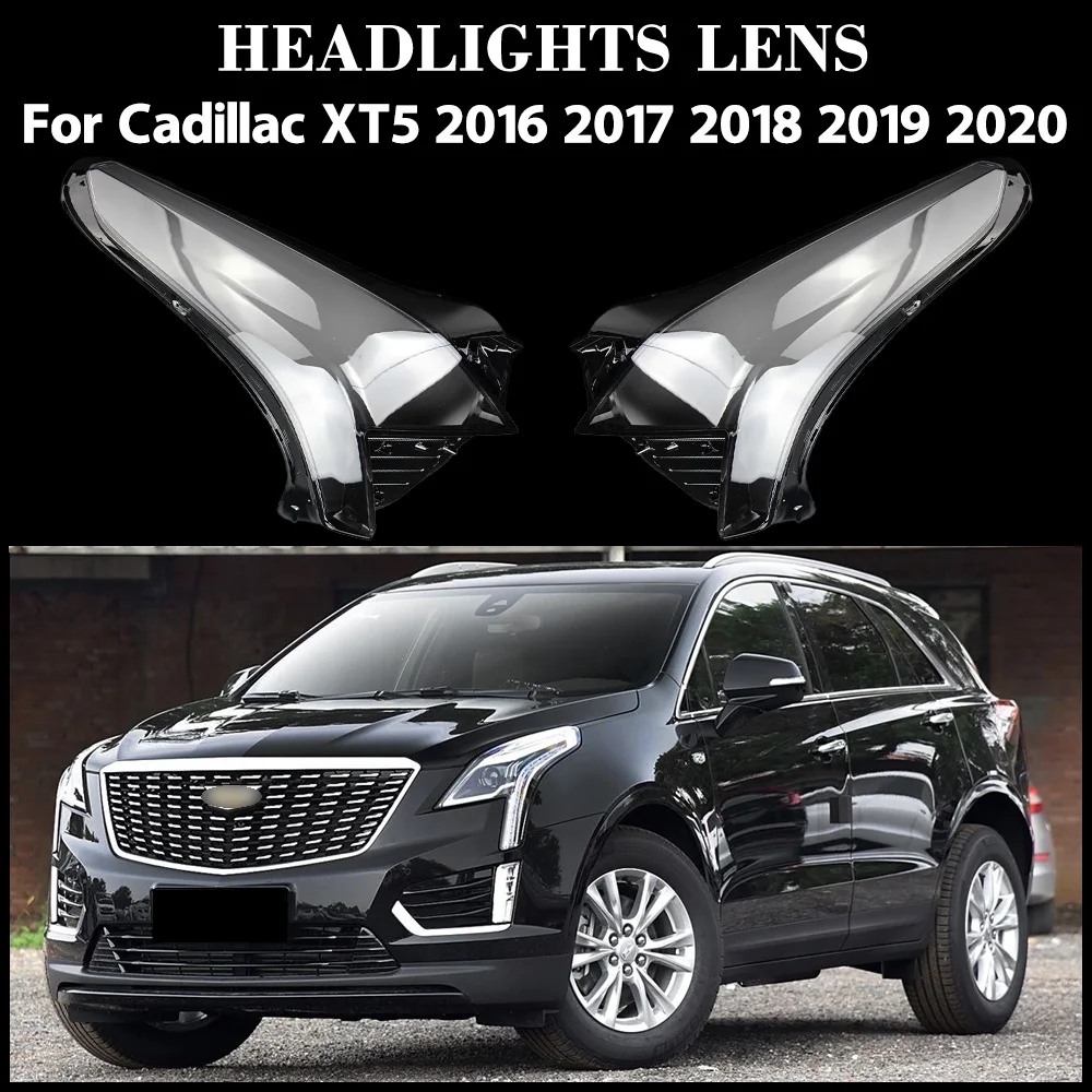 

For Cadillac XT5 2016 2017 2018 2019 2020 Headlights Cover Lamp Shade Headlamp Shell Plexiglass Replace Original Lampshade