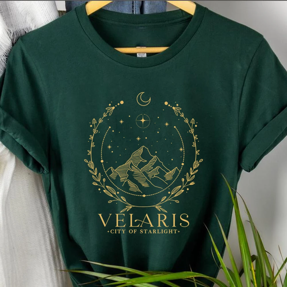 Velaris Tshirt Velaris City of Starlight Shirts The Night Court Shirt SJM Merch ACOTAR Shirts Unisex Short Sleeve Tops