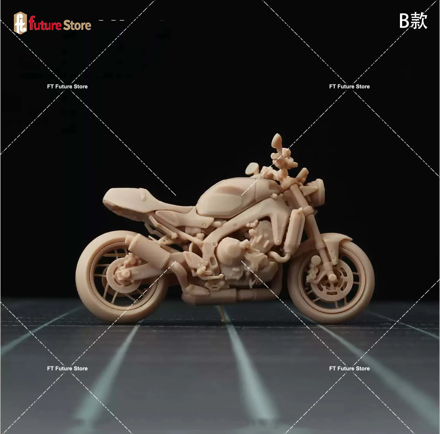 1/64 1/43 Motorcycle Diorama Resin Model Miniatures Scene Props Mini Dolls Micro Photograph Props Decor Toy Crafts