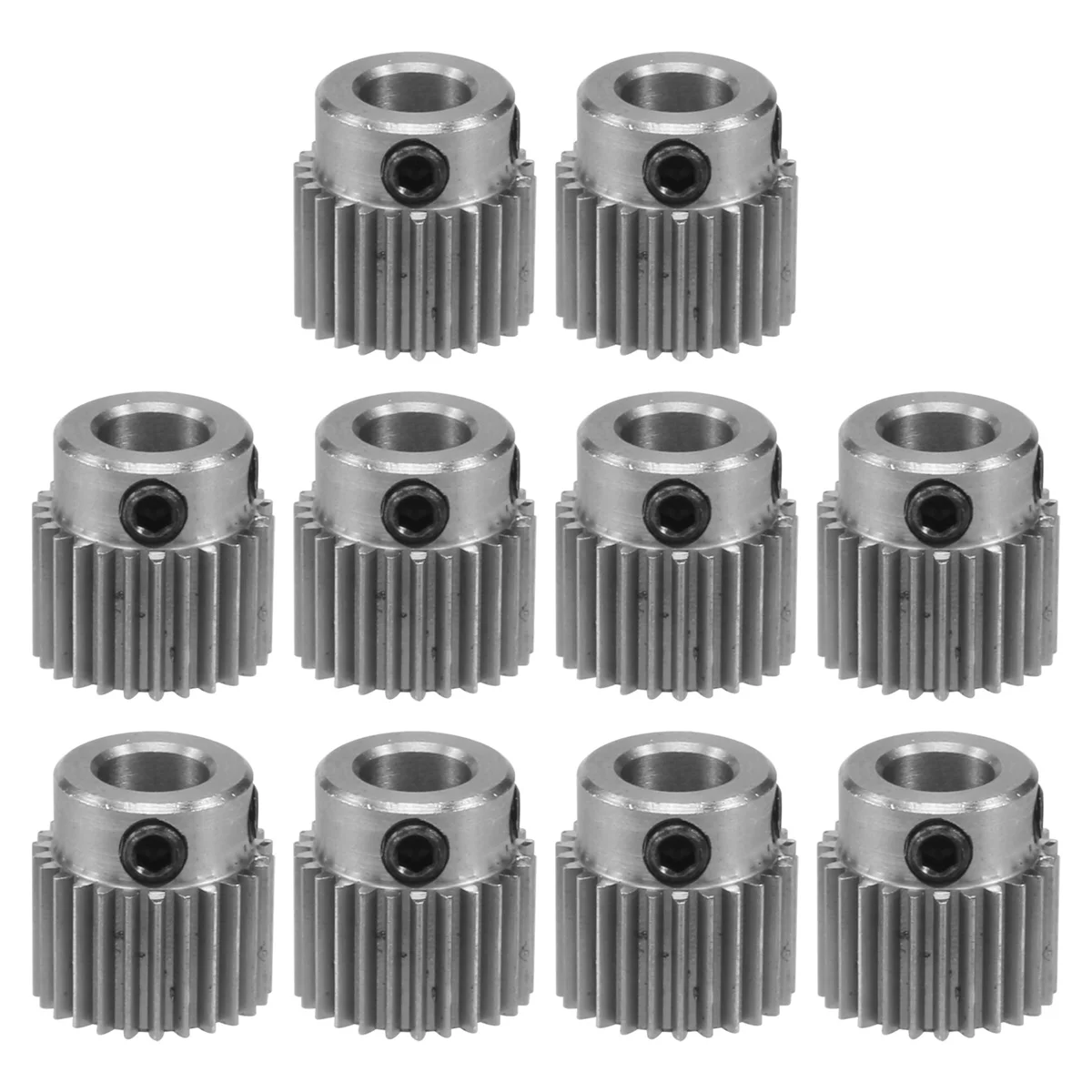 IYBBW-10Pcs Extruder Wheel Gear 3D Printer Parts 36 Teeth Gear Stainless Steel Extruder Gear for CR-10, CR-10S, S5, Ender 3