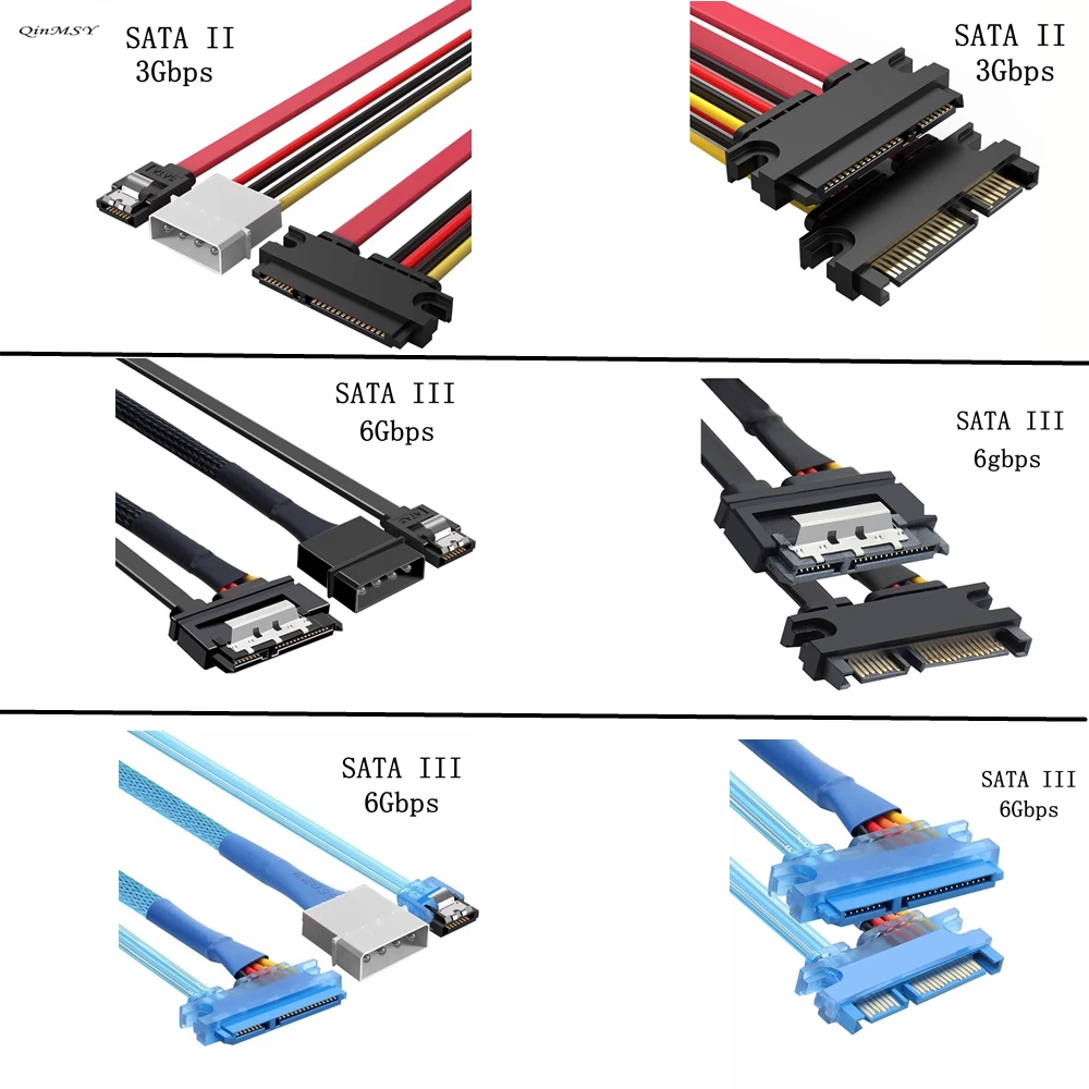 90 degrees SATA III 3.0 6Gbps 7+15 22 Pin SATA Male to Female Data Power Extension Cable 30cm