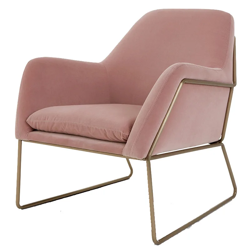 الشمال بسيط أريكة قطيفة كرسي مخصص الحديد المطاوع لغرفة المعيشة مقهى الحليب الشاي متجر مكتب الاستقبال الترفيه المشروع #1