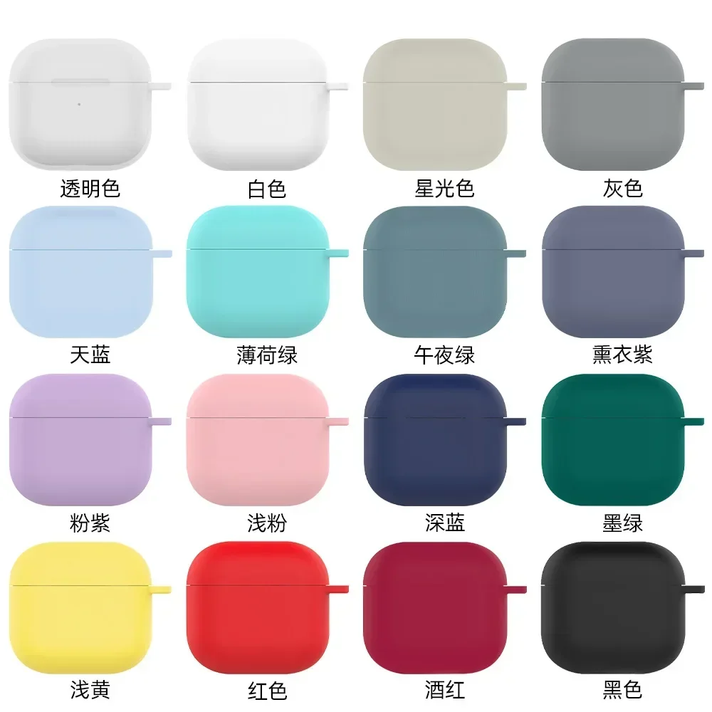 For Apple Airpods 4 2024 Case Luxury Earphone Case Soft Silicone Shockproof Cover for Apple Airpods 4 Cases Shell with Keychain image 6