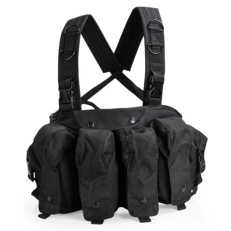 AK Chest Rig AK 47 Molle Magazine Carrier Pouch Outdoor Sports Accessories Training Hunting Vest