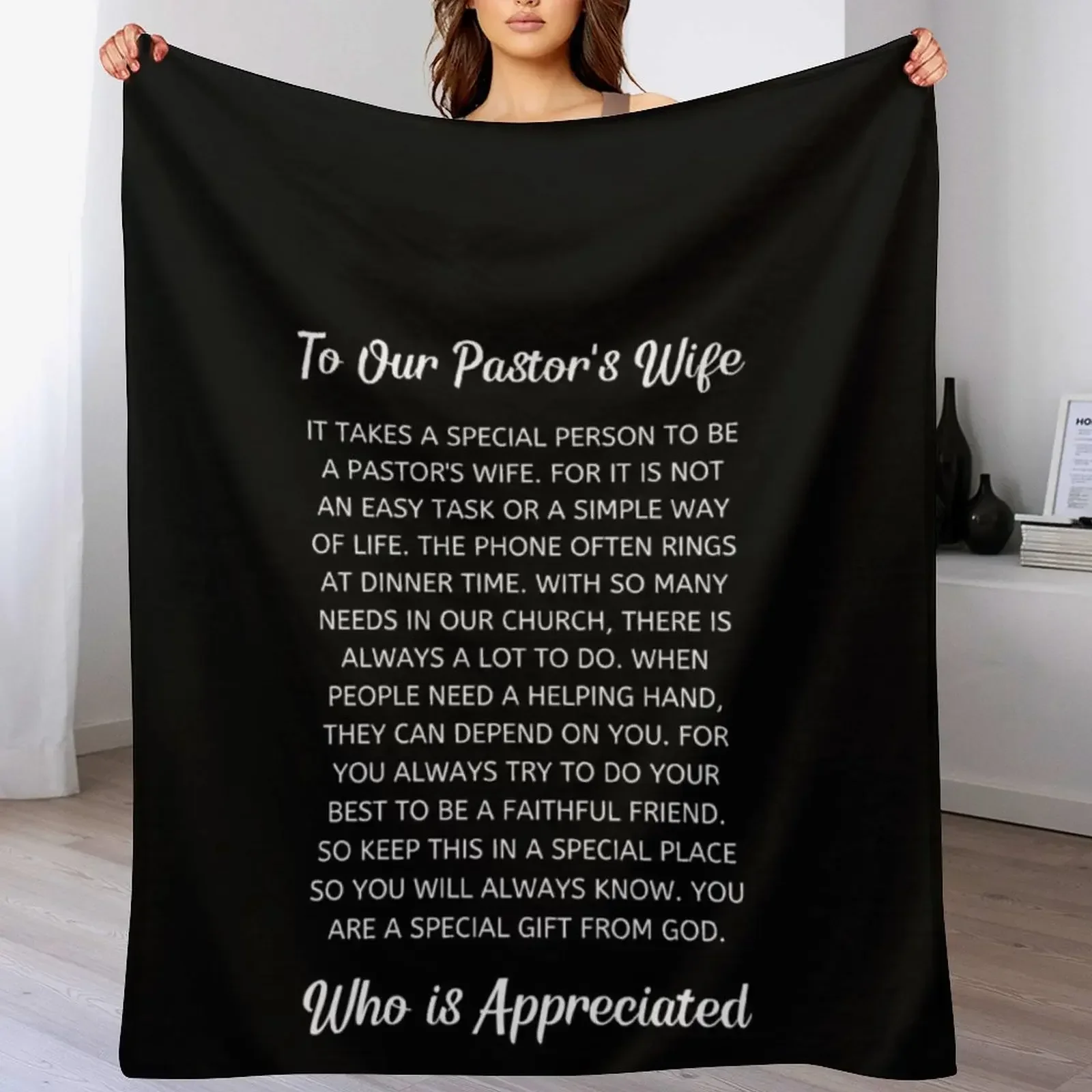 

Pastor's Wife Appreciation Throw Blanket christmas decoration Luxury Throw Blankets