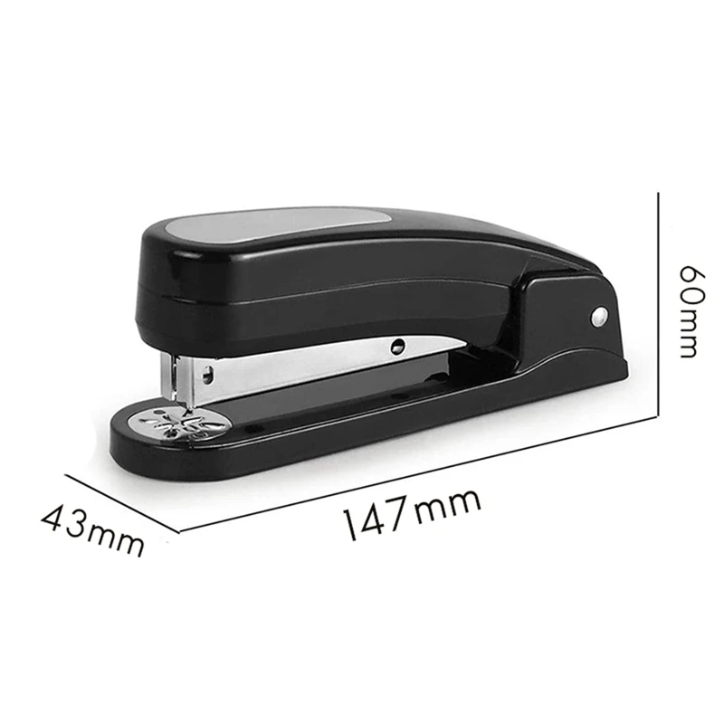 Rotatable Spring Stapler Desktop One-Press Stapler 8 Pre-Set Positions With 1000 Staple