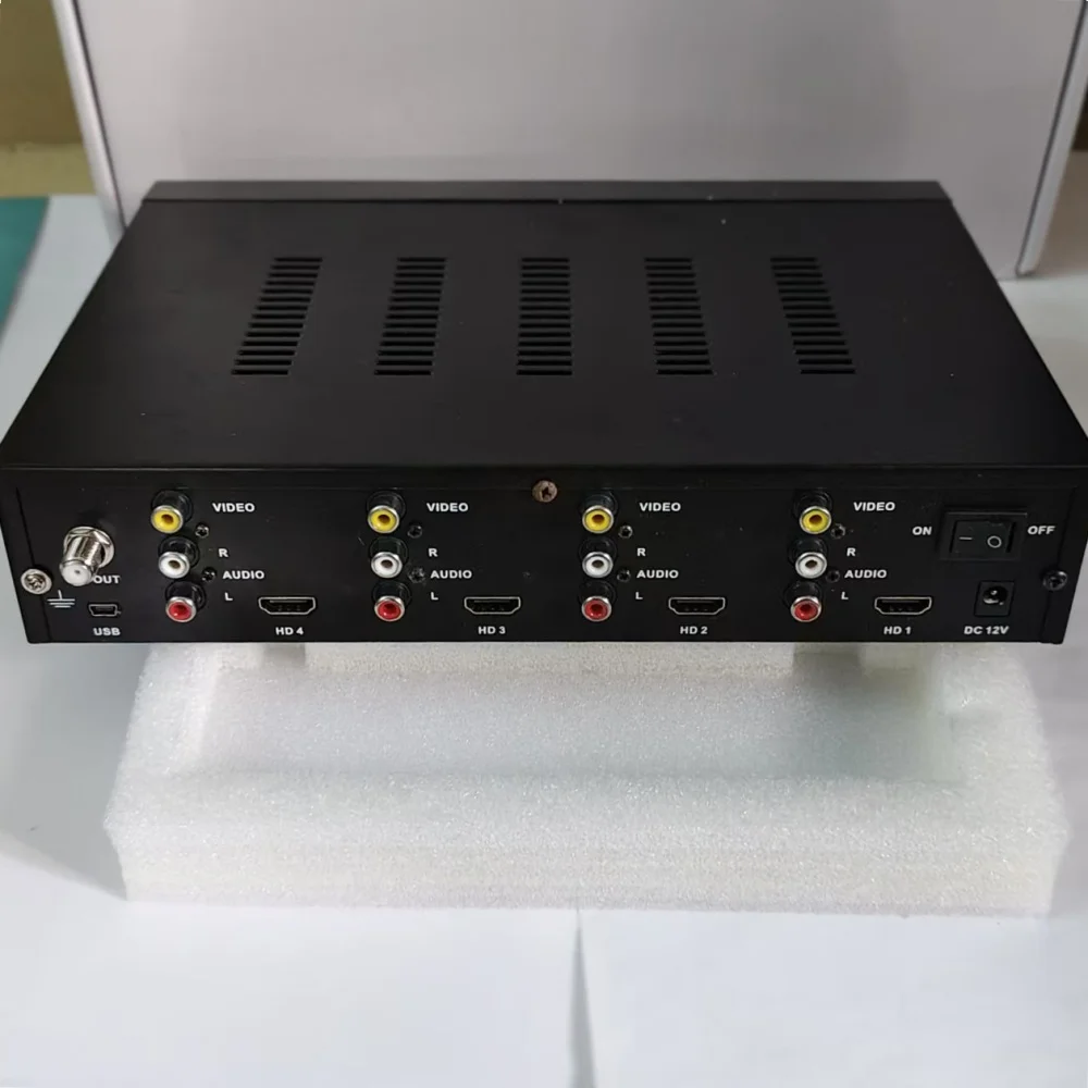 SATLINK ST-7990 4 Route HD Digital RF Modulator DVB-T DVB-C ISDB-T MPEG4 H.264 1080P Replace WS-7990