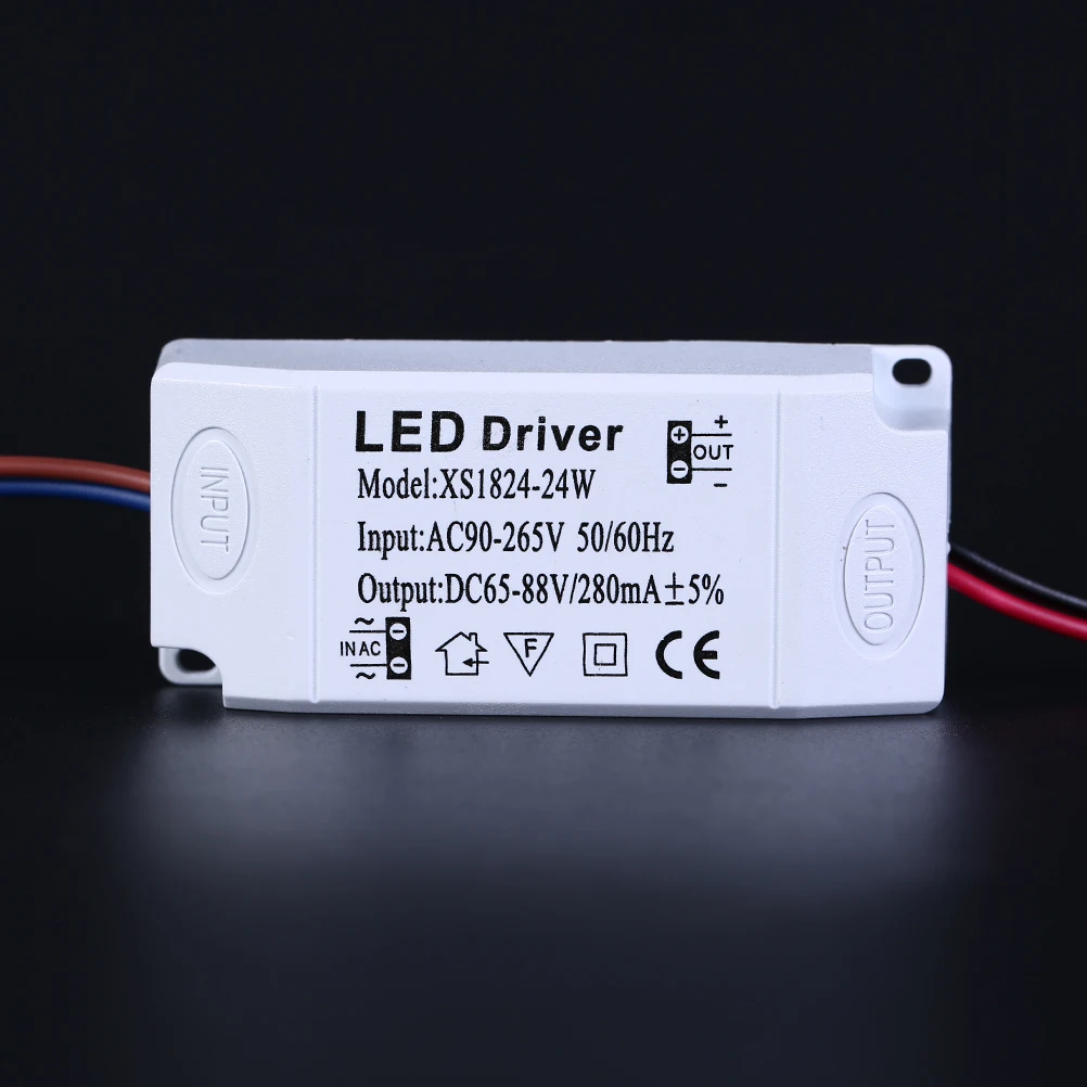 LED Driver costante 1-3W 4-7W 8-12W 13-18W 18-24W 280mA trasformatori di luce di alimentazione per illuminazione da incasso AC90-256V