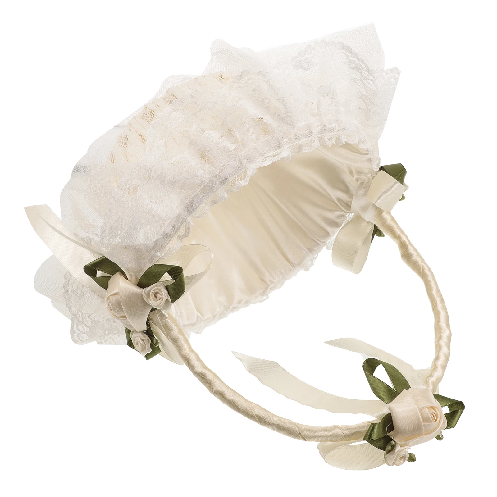 

Lace Flower Girl Baskets Premium Satin Rhinestone Wedding Decoration Hold Flowers Petals C ies Special Events Storage ganizer