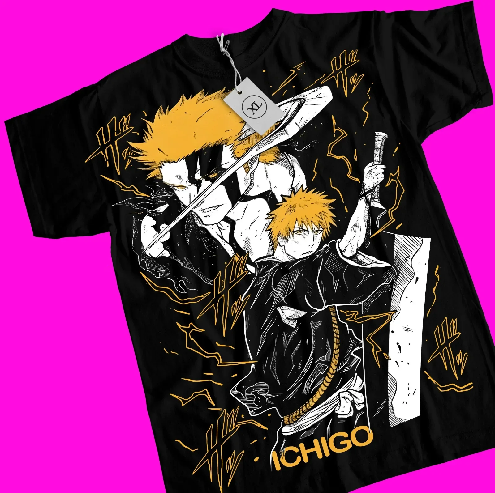 Bleach Ichigo Kurosaki Manga New T-shirt,Anime,Manga,Graphic Tee All Size