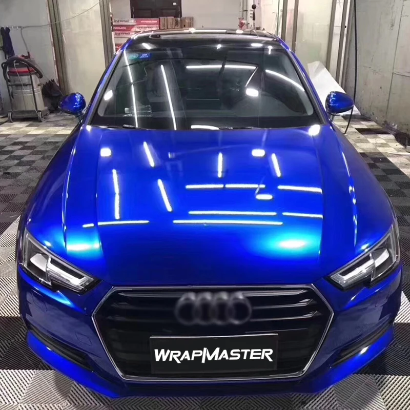 

Синяя глянцевая металлическая виниловая автомобильная пленка Portimand с защитной пленкой из ПЭТ-подкладки для кузова автомобиля