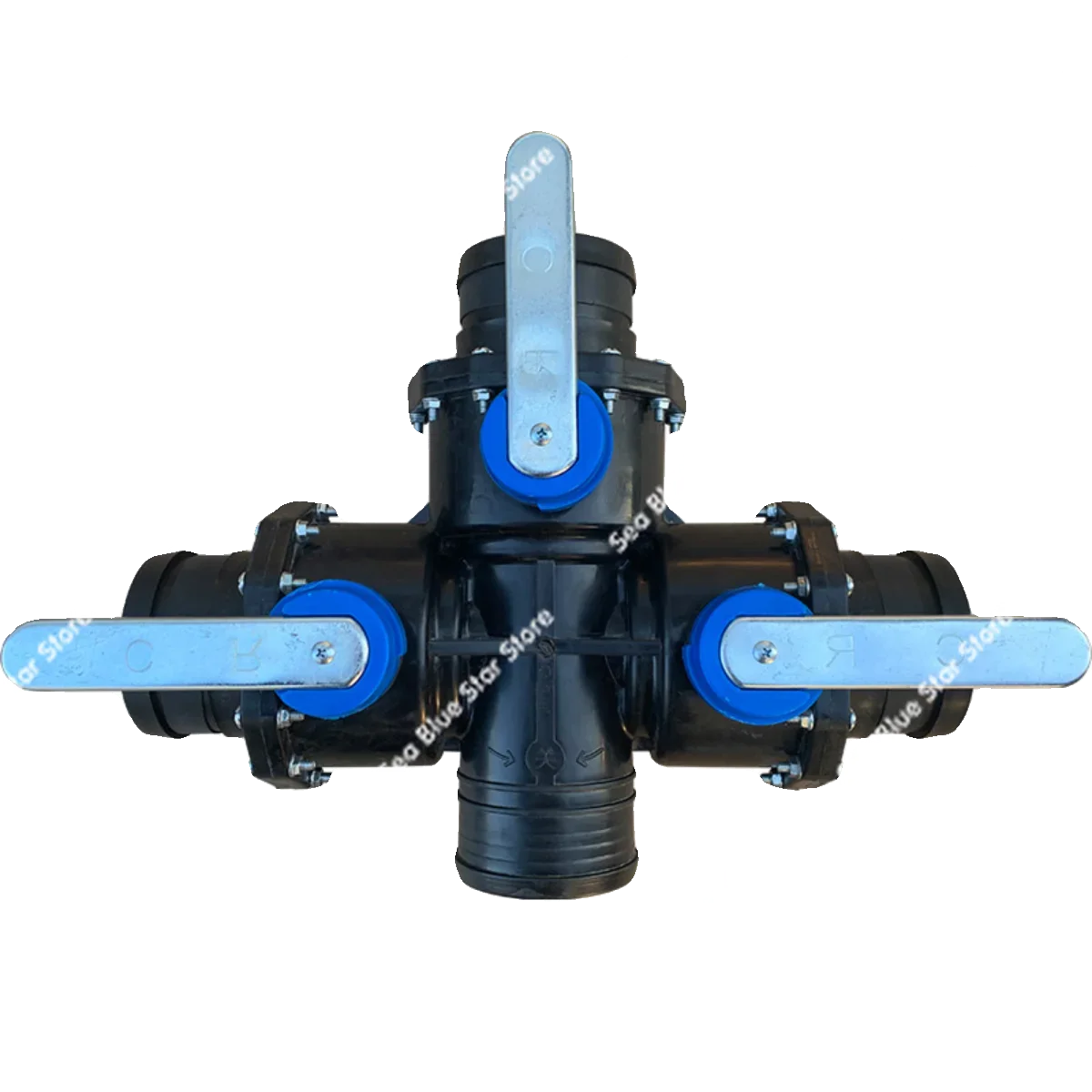 Agricultural drip irrigation supervisor three-way four-way ball valve switch sand prevention large flow micro-injection multi-