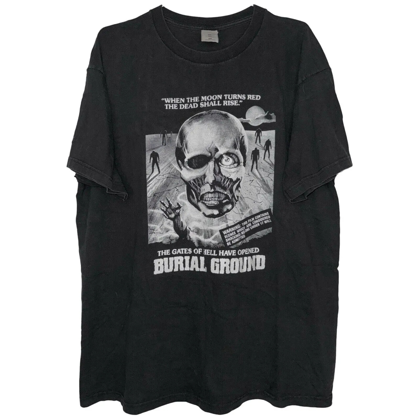 Vintage Rotten Cotton Burial Ground Horror Movie T Shirt Size XL