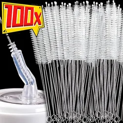 100/5PCS Drinking Straw Cleaning Brush Kit Reusable Tube Pipe Cleaner Brushes Nylon Long Handle Baby Cup Bottles Washing Brush