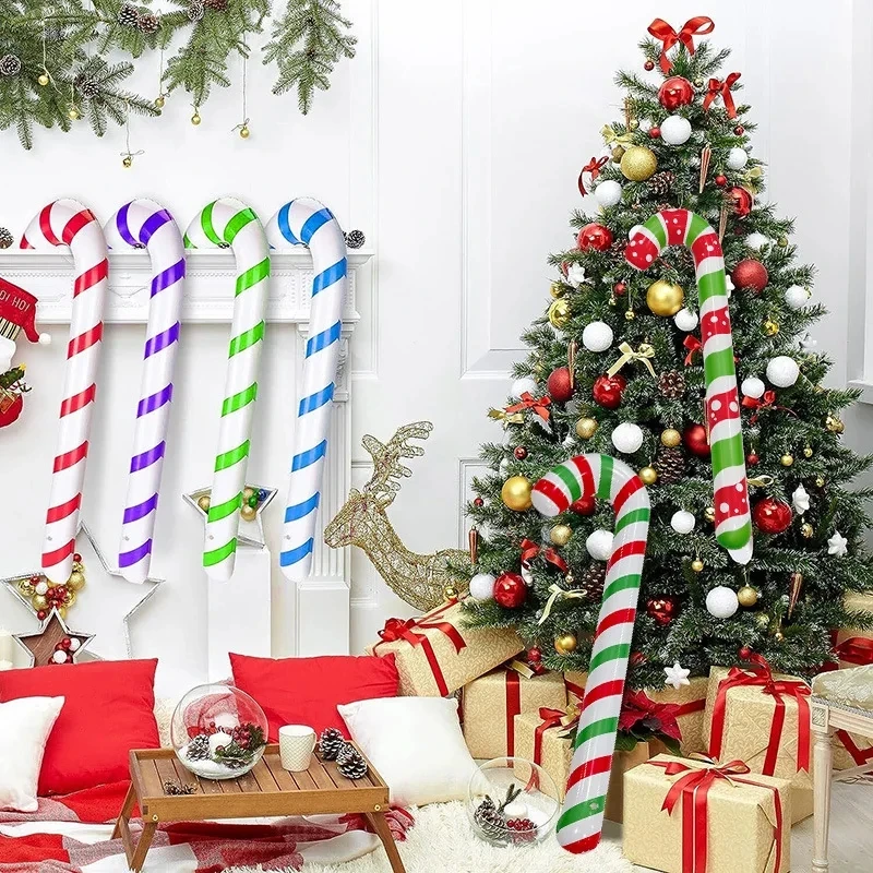 Inflatable Christmas Canes Lollipop Balloon Merry Christmas Decoration for Home Xmas Ornaments Outdoor Decors Navidad Gifts Noel