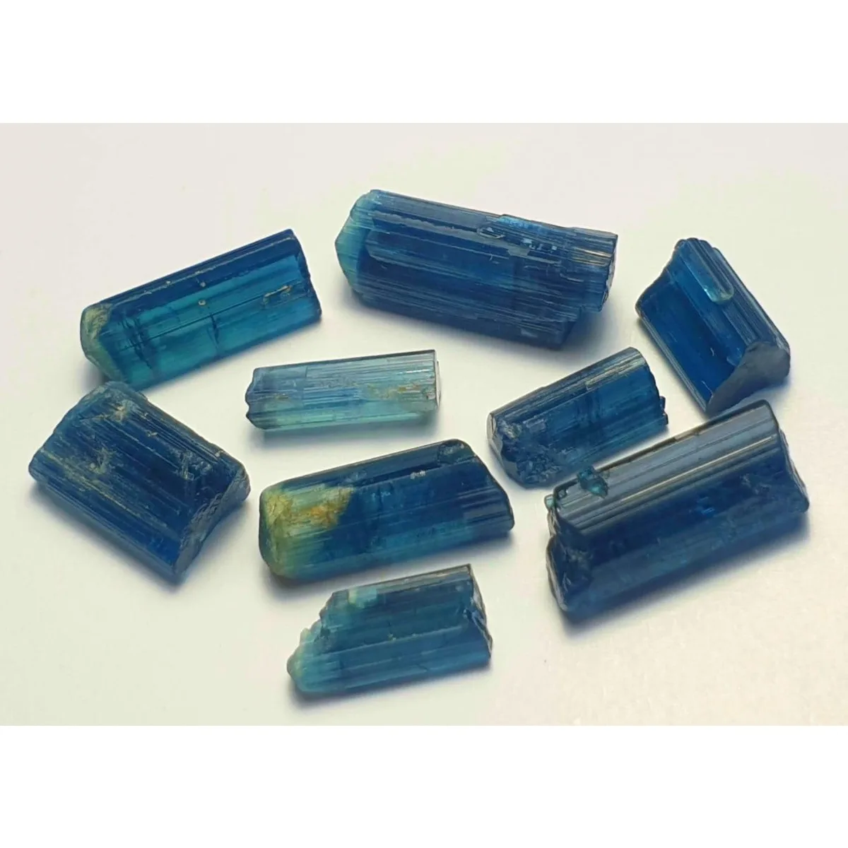 Brazilian Elbaite Rough Crystals, 10g 5-15mm Mixed Colors, Display Box for Shelf Decor & Educational Specimens