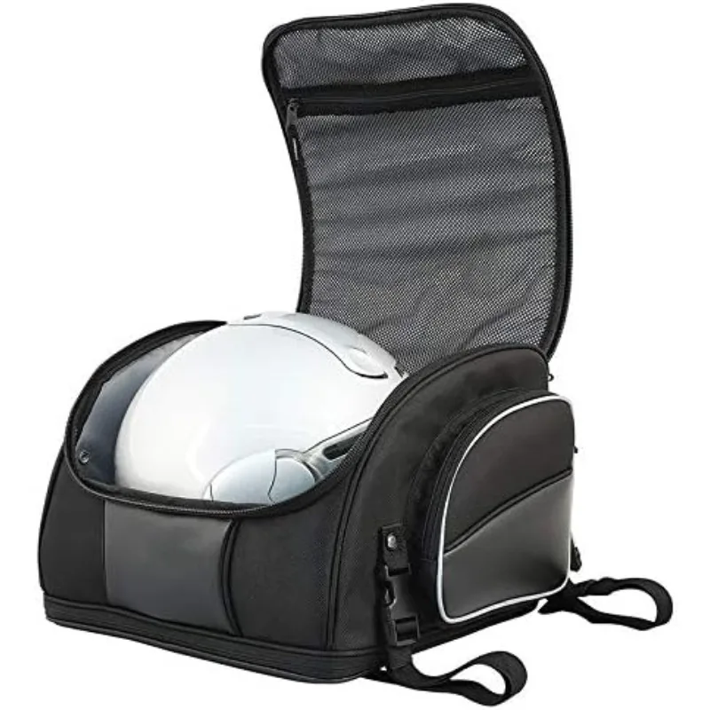 Nelson-Rigg Route 1 Weekender バックレスト/シーシーバー ラック バッグ。 Davidson、Indian、Yamaha、Suzuki のオートバイに適合