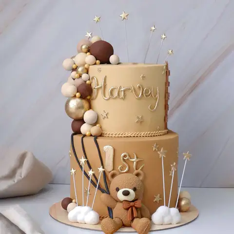 लावेंटी ब्राउन भालू केक सजावट बेज ब्राउन बॉल्स केक टॉपर बोहो भालू केक सजावट बेबी शॉवर जन्मदिन केक सजावट 8 best sales भालू केक टॉपर - №8